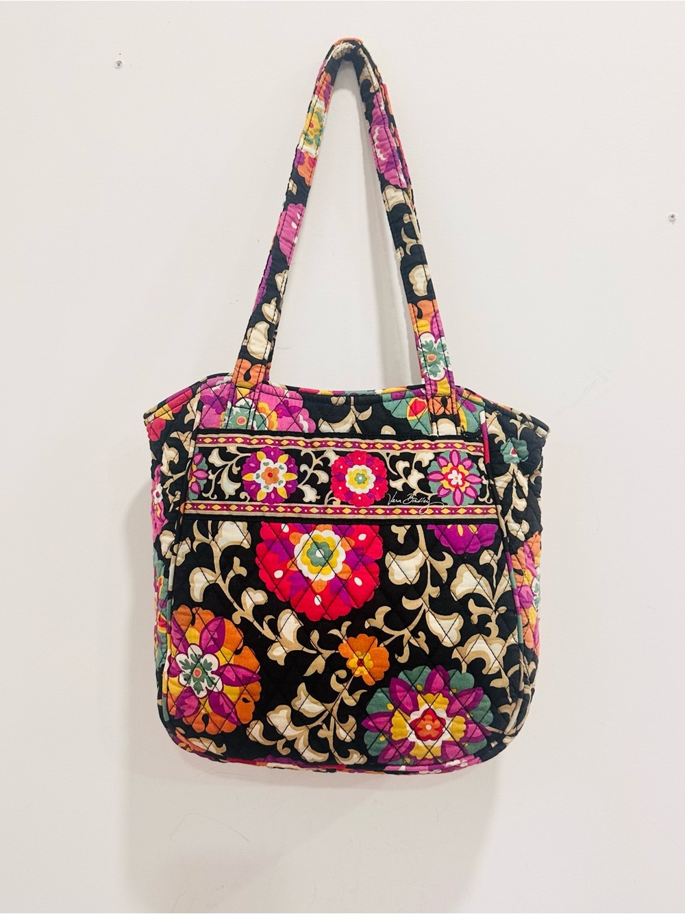 Vera Bradley Suzani Retired Pattern Quilted Shoulder Tote Bag